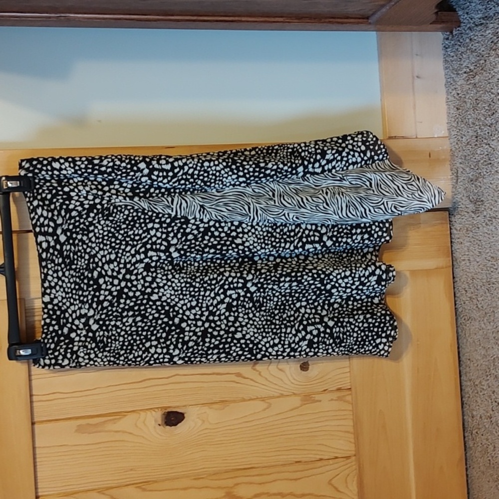 Nine And Company Animal Print Skirt-leopard And Zebra